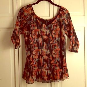 Essentials By Milano Multi-colored Top